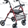 Premium Rollators With Lock and Basket